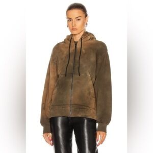 COTTON CITIZEN: TIE-DYE ZIP-UP HOODIE